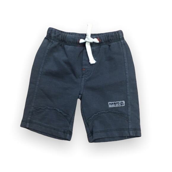 naartjie Boys Shorts Size 12-18 Months Elastic Waist Gray Knit Drawstring - Picture 1 of 5